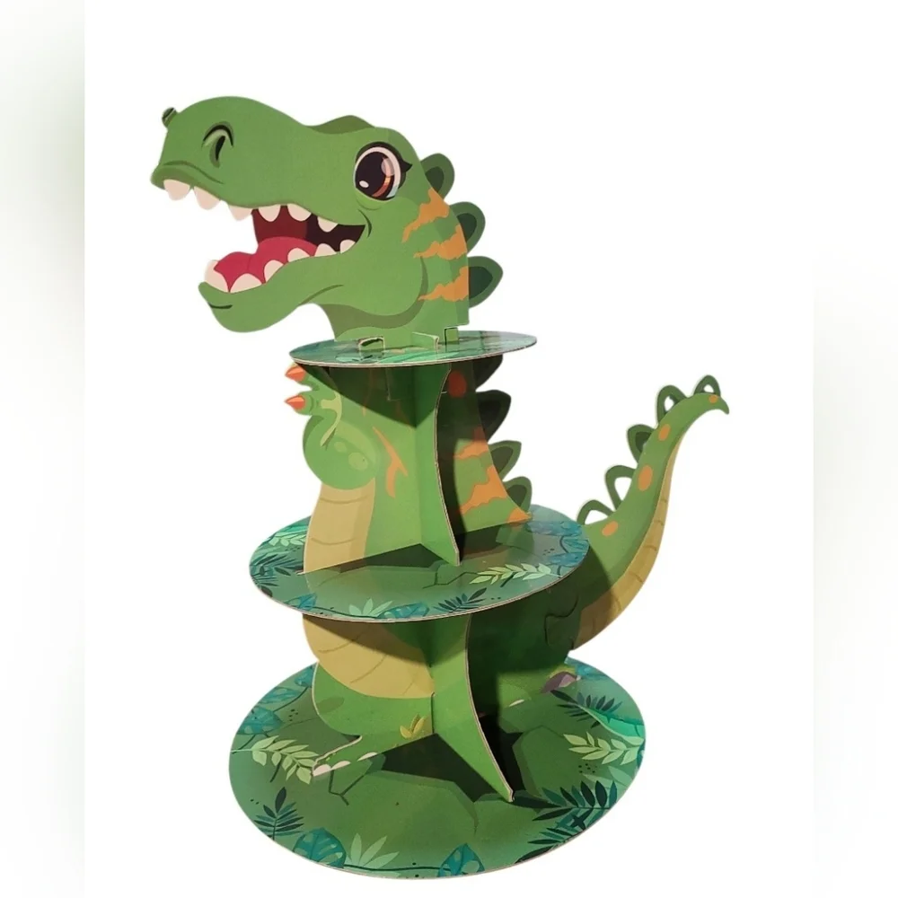 Dinosaur Cupcake Tower & Dinosaur Train Banner